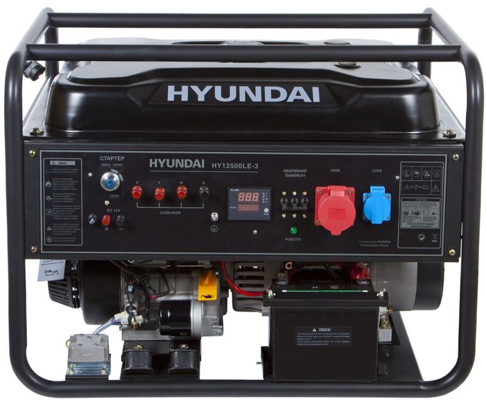 Бензиновый генератор Hyundai HHY 12500LE-3 фото 2