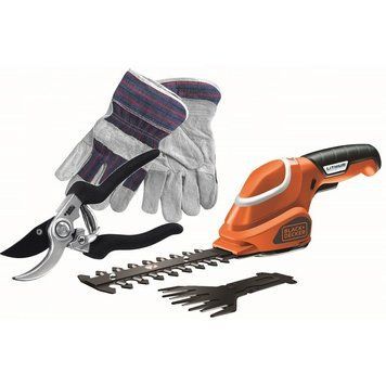 Кусторез-ножницы аккумуляторные BLACK+DECKER GSL700KIT фото 1
