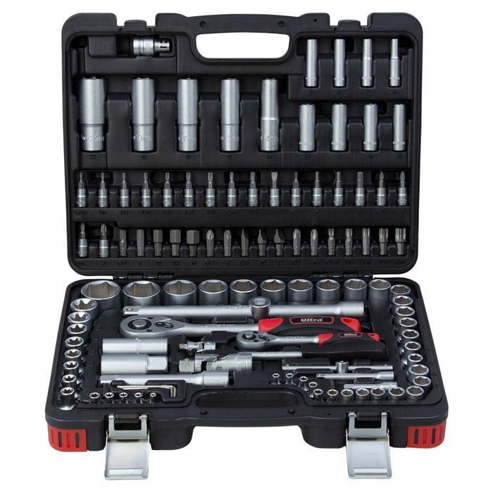 Набор насадок торцевых и бит Ultra 1/4" 1/2" 108 шт CrV (6003132) фото 2