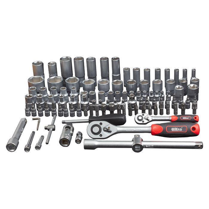 Набор насадок торцевых и бит Ultra 1/4" 1/2" 108 шт CrV (6003132) фото 9
