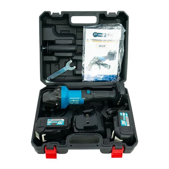 Аккумуляторная угловая шлифовальная машина PROFI-TEC DGA201BL POWERLine фото 11