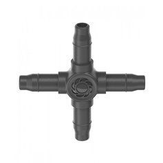 Соединитель крестообразный Gardena Micro-Drip-System для шлангов 4,6 мм, 10 шт (13214-20) фото 1