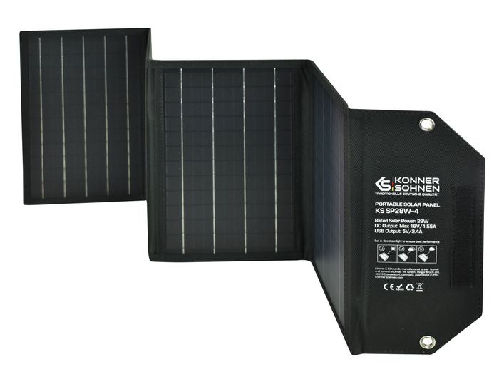 Портативна сонячна панель Könner & Söhnen KS SP28W-4 фото 5