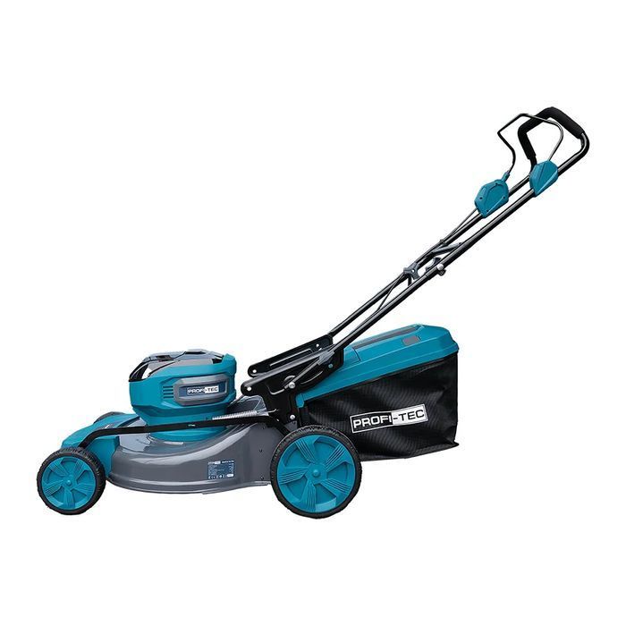 Акционный КОМПЛЕКТ PROFI-TEC: Аккумуляторная газонокосилка EcoCut 51 Pro 40 В (2&times;20 В) + Аккумуляторные ножницы-кусторезы PHT1110 + 2&times;PT2080EP (8.0 Ач), ЗУ QBCD20/4 dual quick, коробка фото 3