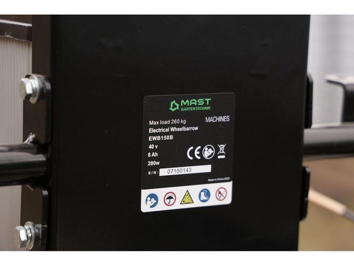 Акумуляторна тачка MAST EWB 150 B фото 16