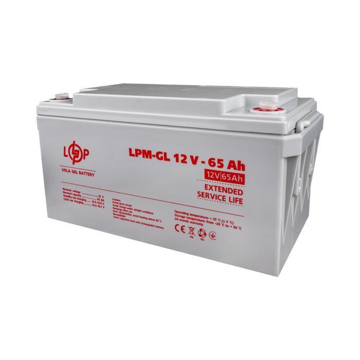 Акумулятор гелевий LogicPower LPM-GL 12V - 65 Ah 3869 фото 3