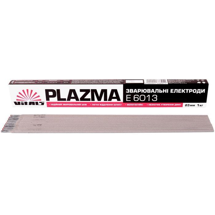 Електроди зварювальні Vitals Plazma E6013 d 3мм, X 2,5кг фото 2