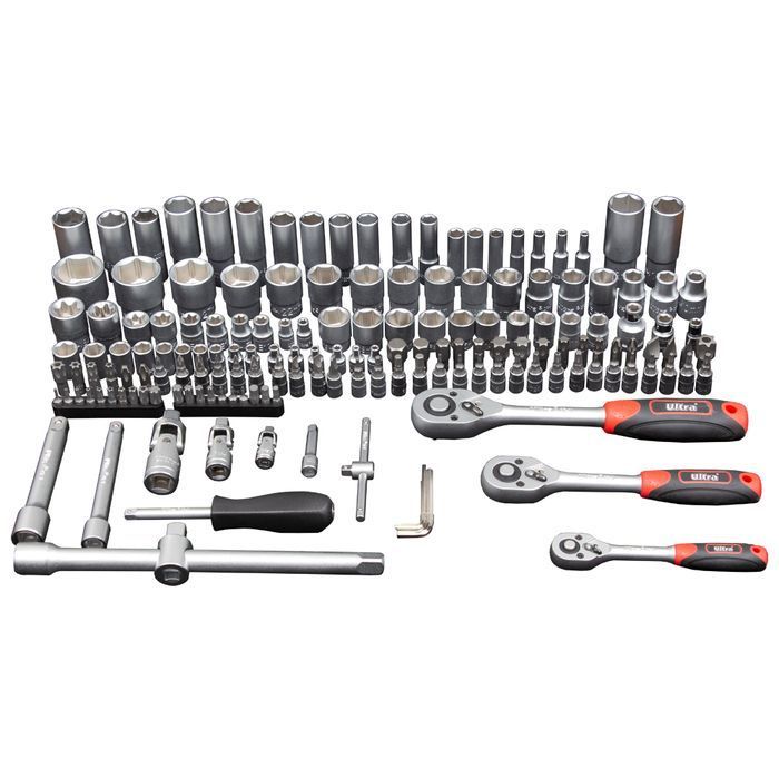 Набор насадок торцевых и бит Ultra 1/4" 3/8" 1/2" 172 шт CrV (6003232) фото 11