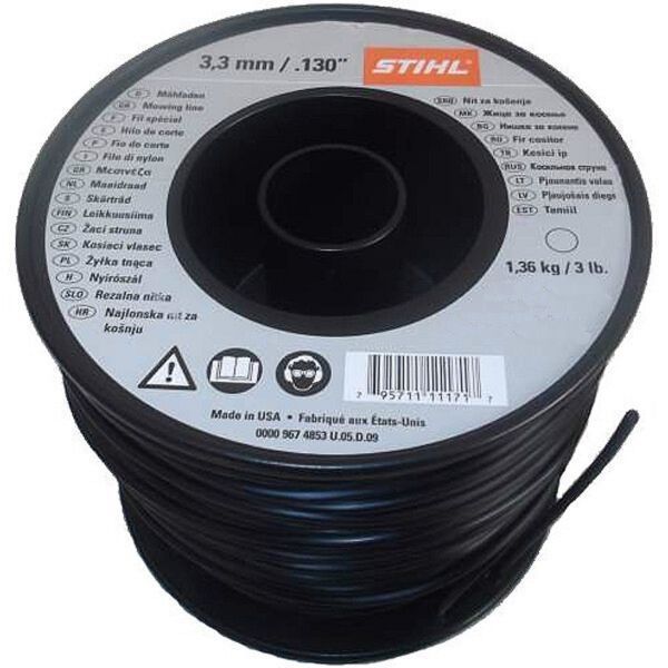 Косильна струна Stihl 3,3 мм x 137 м квадратна (00009302622) фото 2