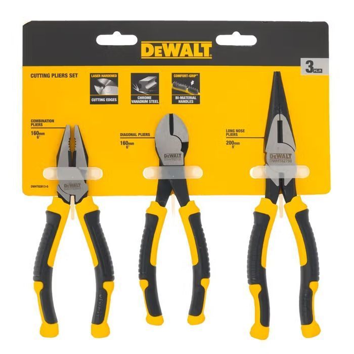 Набор из трех шарнирно-губцевых инструментов LASER HARDENED DeWALT DWHT82813-0 фото 2