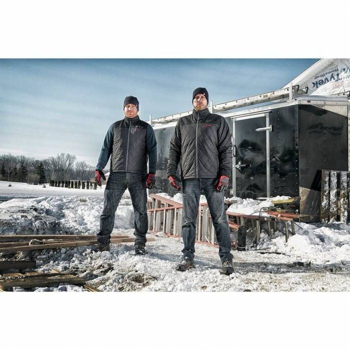 Куртка с электроподогревом премиальная MILWAUKEE M12 HJP-0 черная (размер XXL) фото 8