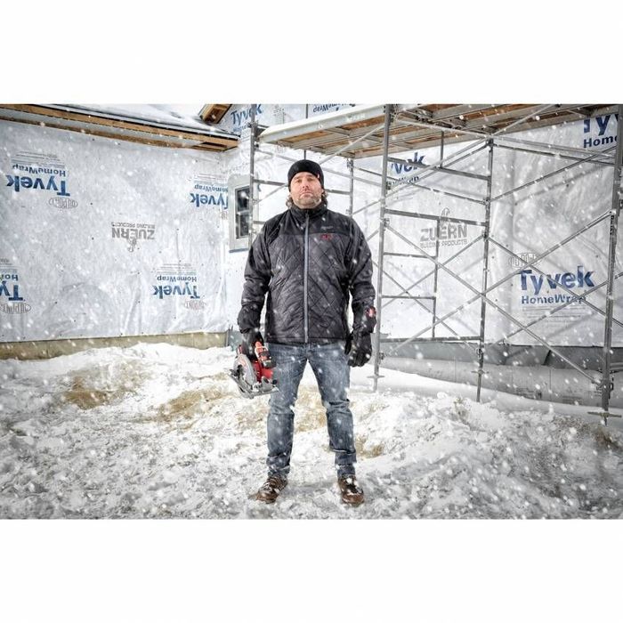Куртка с электроподогревом премиальная MILWAUKEE M12 HJP-0 черная (размер XXL) фото 5