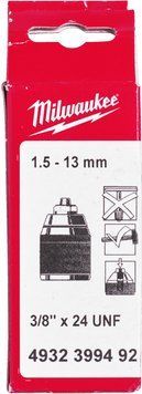 Патрон безключовий промисловий для інструменту з FIXTEC MILWAUKEE 1,5-13 3/8&laquo;х24 фото 1