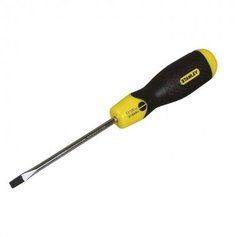 Отвертка Cushion Grip длиной 150 мм с расширяющимся жалом под шлиц SL 8 STANLEY 1-64-921 фото 1