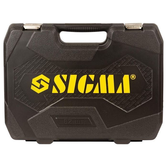 Набор насадок торцевых и бит Sigma 1/4" 1/2" 82 шт CrV (6001551) фото 9