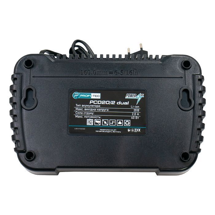 Двопортовий зарядний пристрій PROFI-TEC PCD20/2 dual фото 6