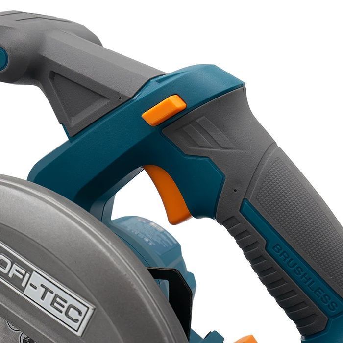 Акумуляторна дискова пила PROFI-TEC PPCA1620 (20 В, безщітковий двигун, 165 мм, пропил 45&deg; / 90&deg;: 45 мм / 59 мм) 1&times;PT2040VX (4.0 Аг), ЗП BC20V, коробка, диск фото 9