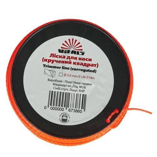 Волосінь для тримерів в бухті Vitals (кручений квадрат) 3.0mm*3LB (214 м.) 67386 фото 3