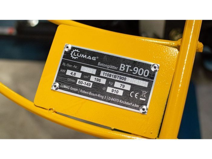 Затирочна машина по бетону Lumag BT900 фото 16