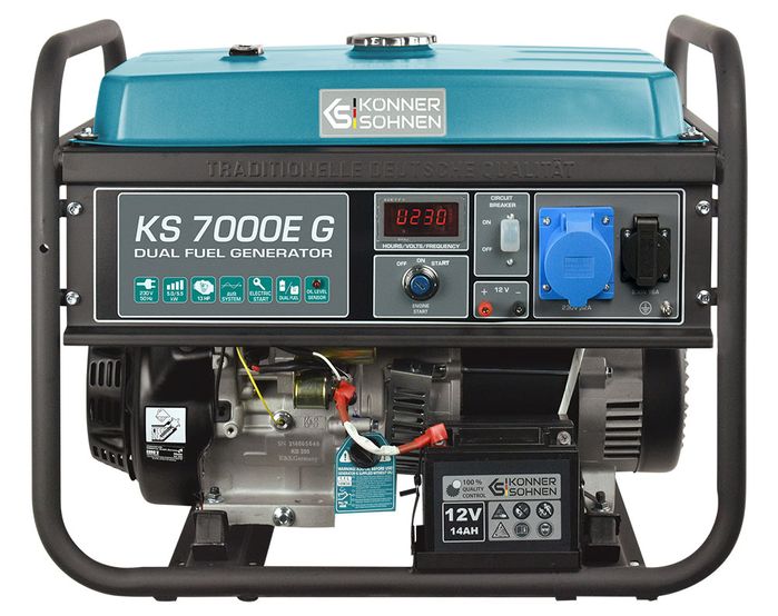 Двопаливний генератор Könner & Söhnen KS 7000E G фото 1