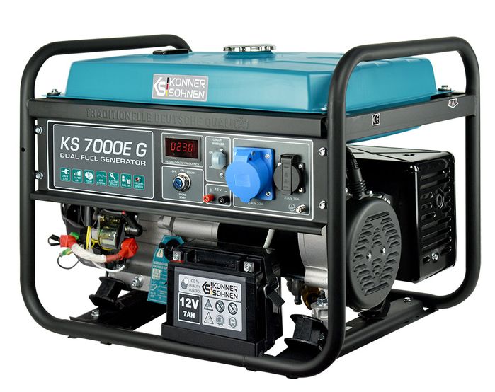 Двухтопливный генератор Könner & Söhnen KS 7000E G фото 4