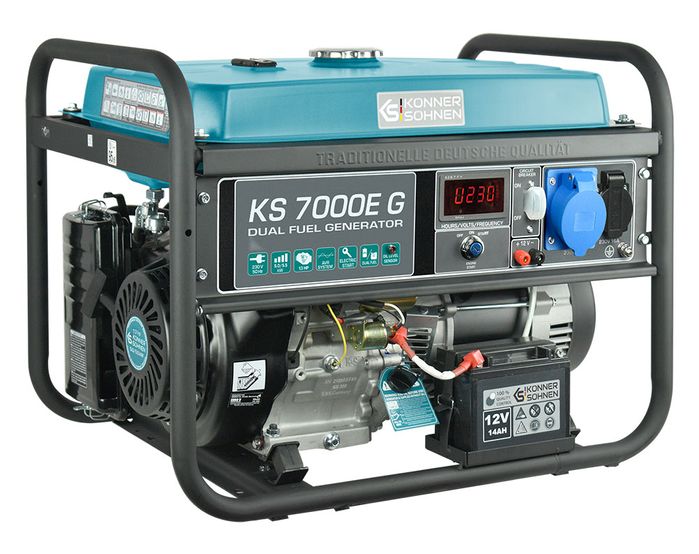 Двухтопливный генератор Könner & Söhnen KS 7000E G фото 3
