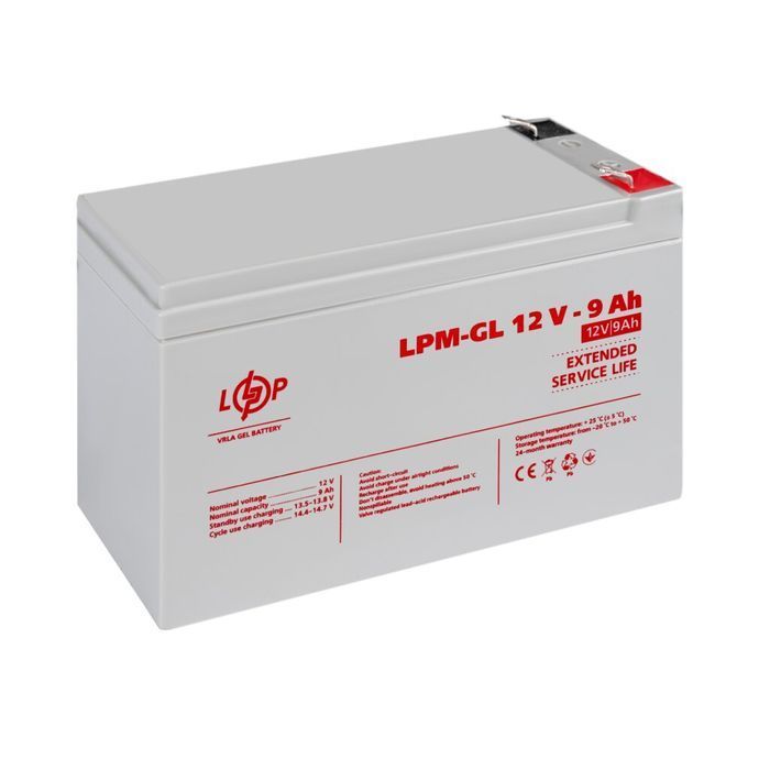 Акумулятор гелевий LogicPower LPM-GL 12V - 9 Ah 6563 фото 3