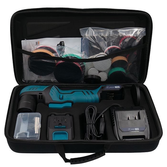 Аккумуляторная эксцентриковая полировальная машина PROFI-TEC PPM-8012SCP Set Professional (2&times;PT1225 (2.5 Ач), зарядное устройство) фото 11