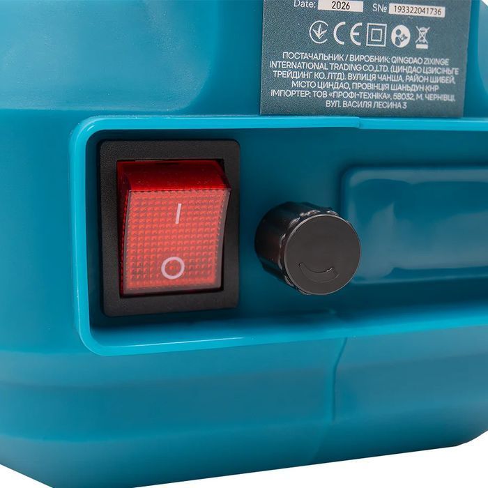 Акумуляторний обприскувач PROFI-TEC PS-12L/20V (20 В, бак 12 л, тиск 4.0 бар, 2.9 л/хв) без АКБ та ЗП, насадки, коробка фото 12