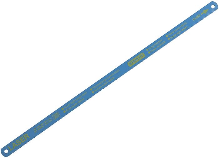 Полотно ножовочное Laser по металлу длиной 300 мм из термообработанной быстрорежущей стали с лазерной заточкой, 100 штук STANLEY 1-15-558 фото 1