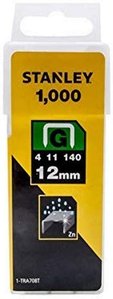 Скобы тип G высотой 12 мм для степлера Heavy Duty, в упаковке 1000 шт STANLEY 1-TRA708T фото 1