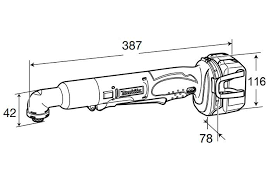 Аккумуляторный ударный угловой шуруповерт Makita DTL060Z фото 3