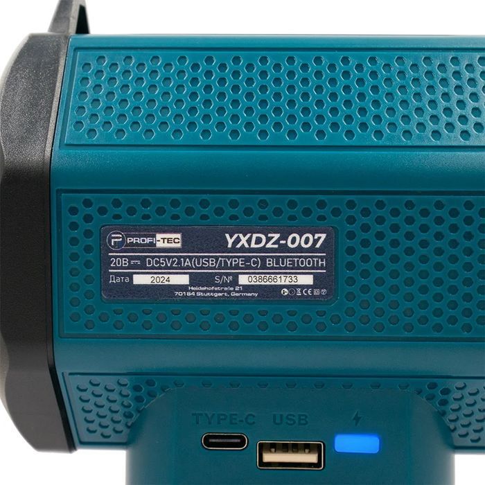 Акумуляторна bluetooth колонка PROFI-TEC YXDZ-007 POWERLine (без акумулятора та зарядного пристрою) фото 6