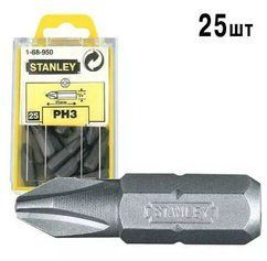 Бита с шестигранным хвостовиком 1/4&rdquo; под шлиц Ph3 длиной 25 мм STANLEY 1-68-950 фото 1