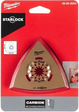 Полотно шлифовальное STARLOCK MILWAUKEE TCG для б/функционального инструмента, 80х80х80мм фото 1