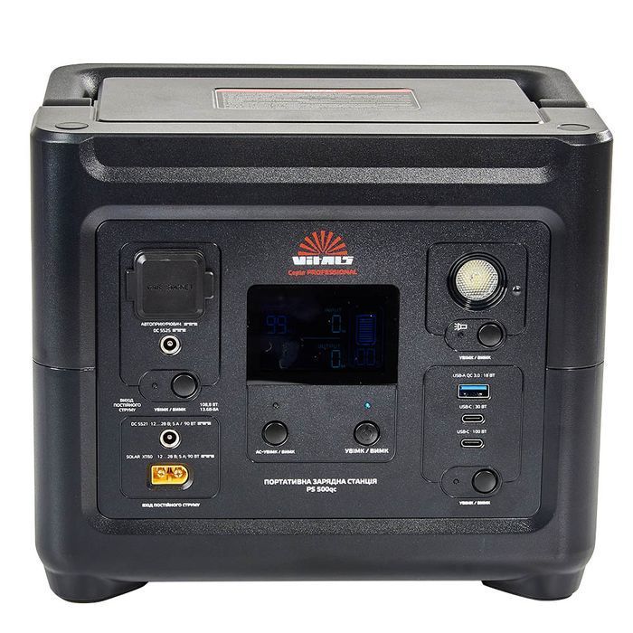 Портативная аккумуляторная станция Vitals Professional PS 500qc фото 15