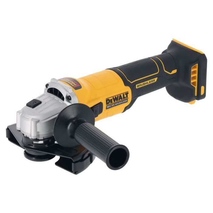 Шліфмашина кутова акумуляторна безщіткова DeWALT, 18В XR Li-lon , d=125 мм, 9000 об/хв, повзунковий (клавішний) вимикач, вага 1.61 кг, без акумулятора і зарядного пристрою фото 7
