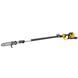 Висоторіз акумуляторний безщітковий з телескопічною штангою DeWALT, XR FLEXVOLT 54 В Li-lon, довжина шини 25 см, швидкість ланцюга 15.6 м/с, загальна довжина інструменту 270-350 см, без акумулятора і зарядного пристрою, вага 6.9 кг