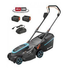 Аккумуляторная газонокосилка Gardena PowerMax 37/36V P4A Set (14638-20) фото 1