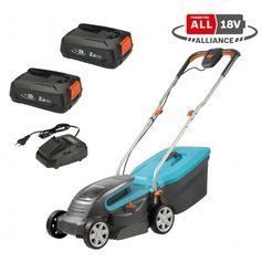 Аккумуляторная газонокосилка Gardena PowerMax&trade; 32/36V P4A Set (14621-20) фото 1