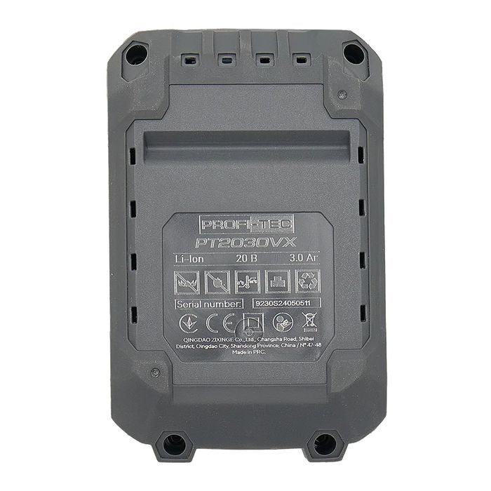 Батарея PROFI-TEC PT2030VX NEW (20 В/3.0 Aч, высокоточная, с индикатором и элементами 10C) фото 7