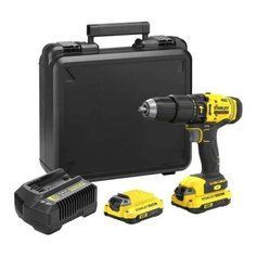 Дрель-шуруповерт ударный аккумуляторный STANLEY FATMAX SFMCD711C2K фото 1