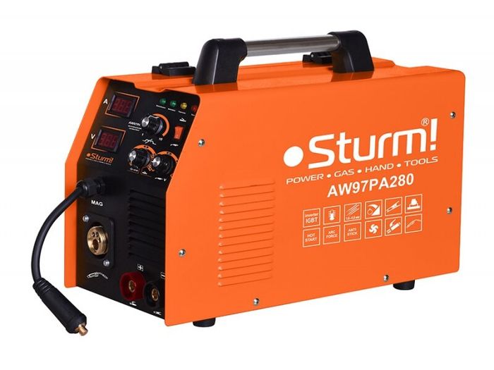 Зварювальний інверторний напівавтомат Sturm AW97PA280 фото 1
