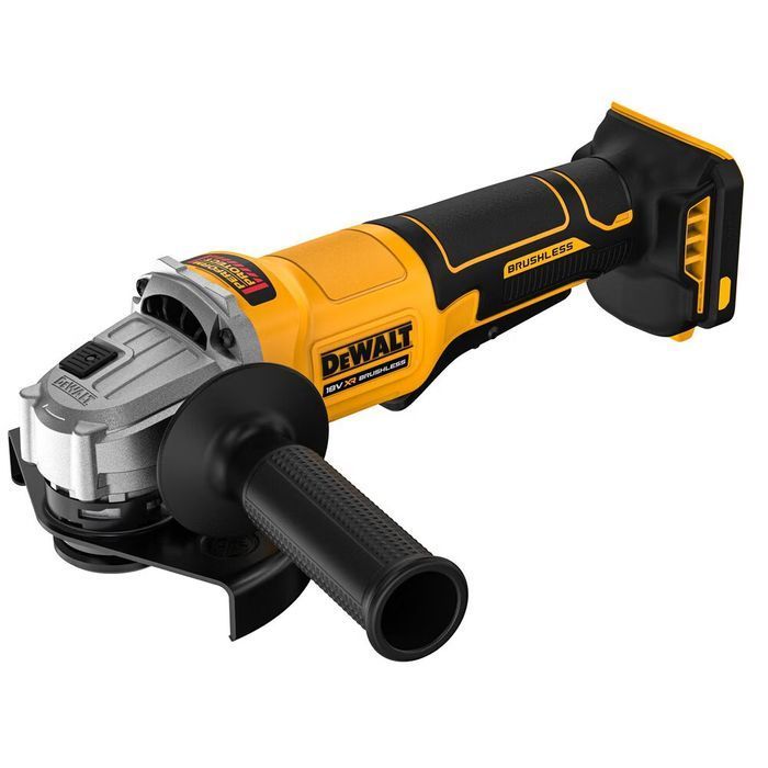 Шліфмашина кутова акумуляторна безщіткова DeWALT, 18В XR Li-lon , d=125 мм, 9000 об/хв, лопатковий (педальний) вимикач, вага 1.61 кг, без акумулятора і зарядного пристрою, TSTAK фото 5