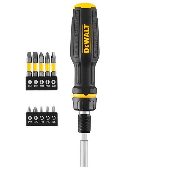 Викрутка - набір FULL FIT Telescoping, зі змінними бітами, 10 біт DeWALT DWHT68001-0 фото 2
