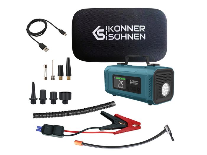 Пусковое устройство Konner&Sohnen KS JSP-2000 для авто с компрессором фото 3