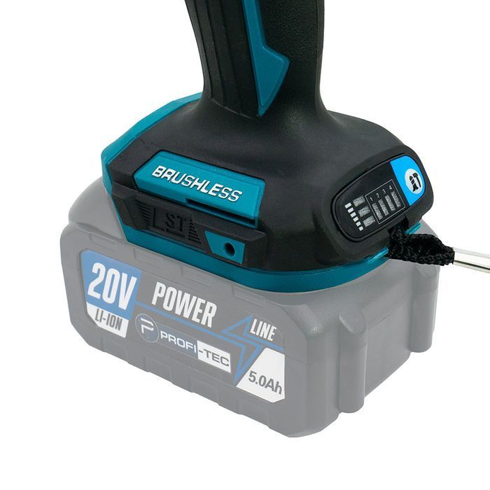 Акумуляторний імпульсний гвинтоверт PROFI-TEC PID1820BL POWERLine (без акумулятора та зарядного пристрою) фото 8