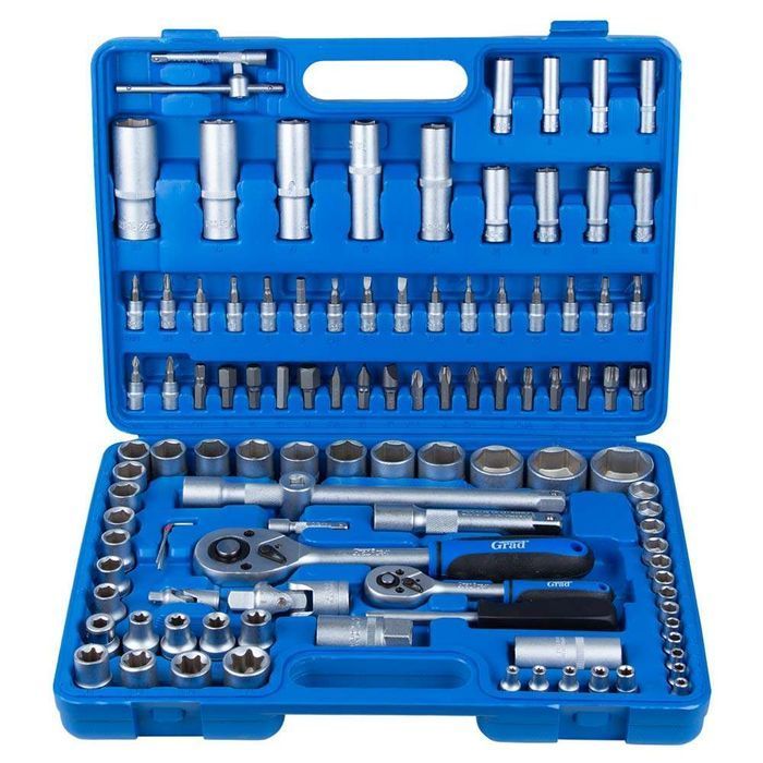 Набор насадок торцевых и биты 1/4", 1/2" 108шт Start GRAD (6003205) фото 2