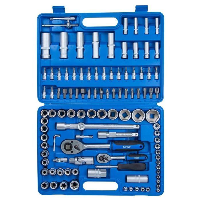 Набор насадок торцевых и биты 1/4", 1/2" 108шт Start GRAD (6003205) фото 3