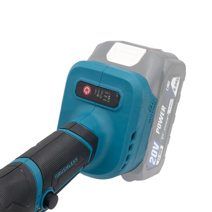 Аккумуляторная угловая шлифовальная машина PROFI-TEC PGA202 POWERLine (без аккумулятора и зарядного устройства, кейс) фото 9